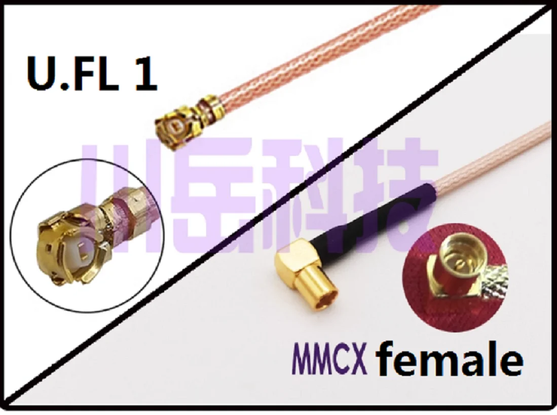

1/10PCS MMCX female to MHF4 u.fl 1 female MMCX-jw Female RF coaxial RG178 1.13 0.81 cable WIFI WLAN antenna extension RF jumper