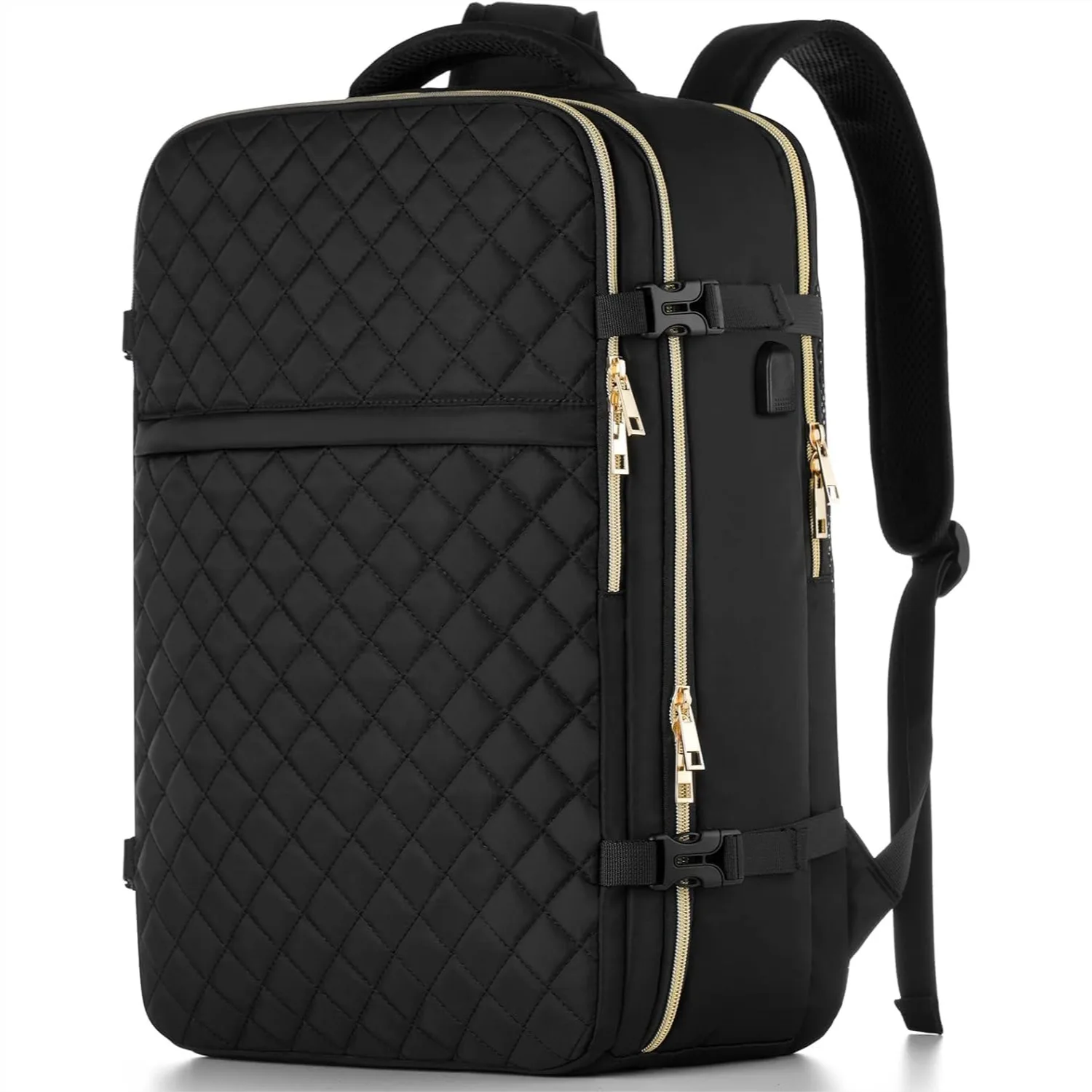 

Large Travel Backpack Women, Flight Approved Carry On Backpack, Water Resistant Anti-Theft Daypack with USB Port, Fits 17 Inch