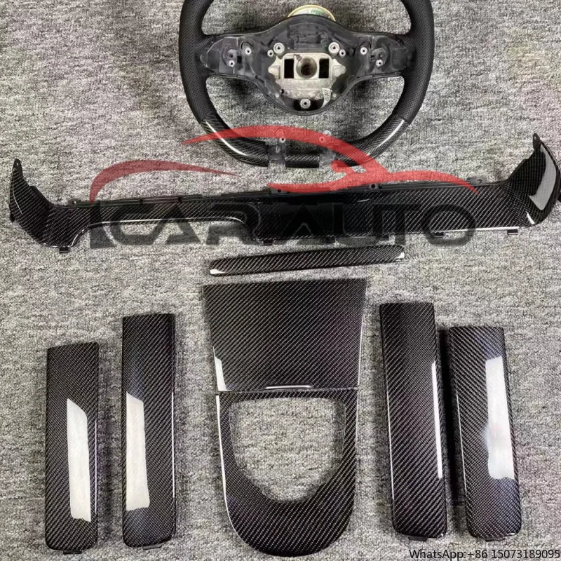 For Merced-  G Class Dry Carbon Fiber Car Interior Kits G500 G63 W463 G500 S63 C63 W222 W223 W464 W167