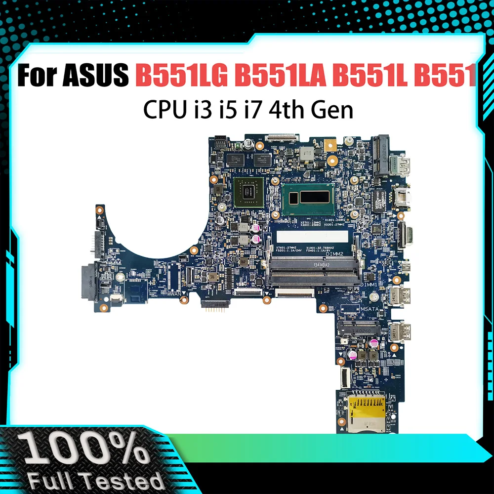 

Материнская плата для ноутбука B551LG для ASUS PRO ADVANCED B551LA B551L B551, материнская плата для ноутбука i3 i5 i7 CPU GT840M DDR3