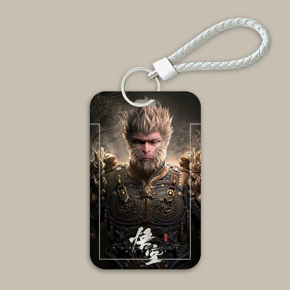 

Black Myth Wukong Game Peripheral Destiny Man Card Holder Student Work Meal Card Keychain With Lanyard Handicraft Article