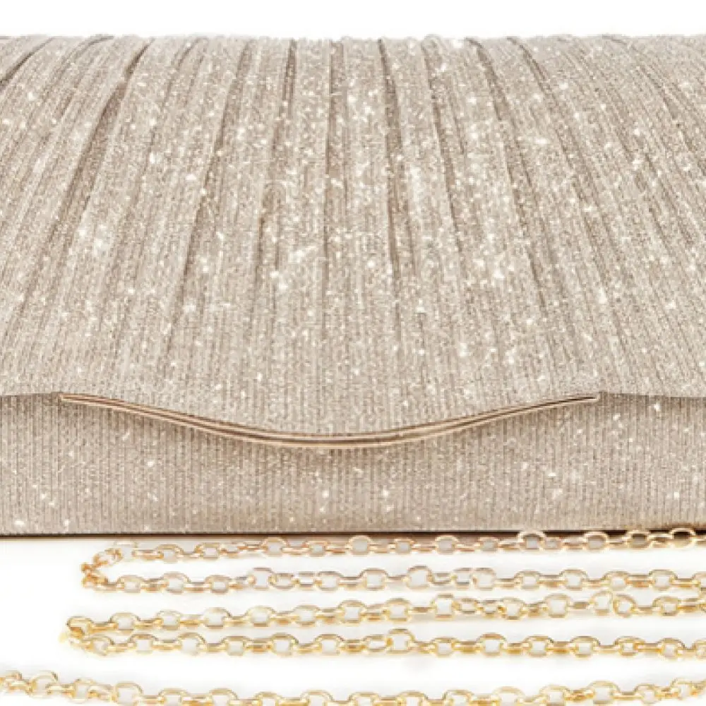 Glamorous Crystal Rhinestone Clutch Bag Women Elegant Sparkling Evening Purse Luxury Party Banquet Shoulder Bag
