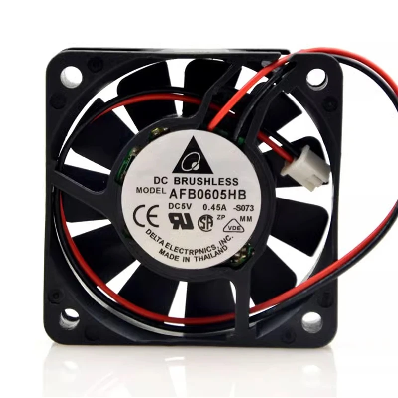 

Original 6015 AFB0605HB 5V 0.45A 6CM 2-wire cooling fan