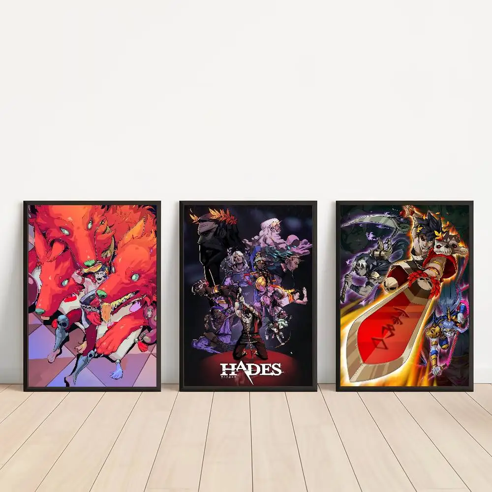 Game Hades Anime Posters Sticky HD Quality Wall Art Retro Posters For Home Kawaii Room Decor