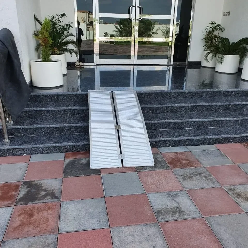 Wheelchair ramp, aluminum alloy ramp plate, aluminum alloy