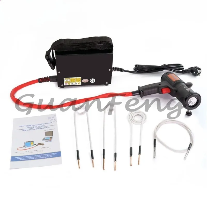 1500W Magnetic Induction Heater 110V/220V Auto Bolt Remover Kit with 4 Coils Car Repair Tool