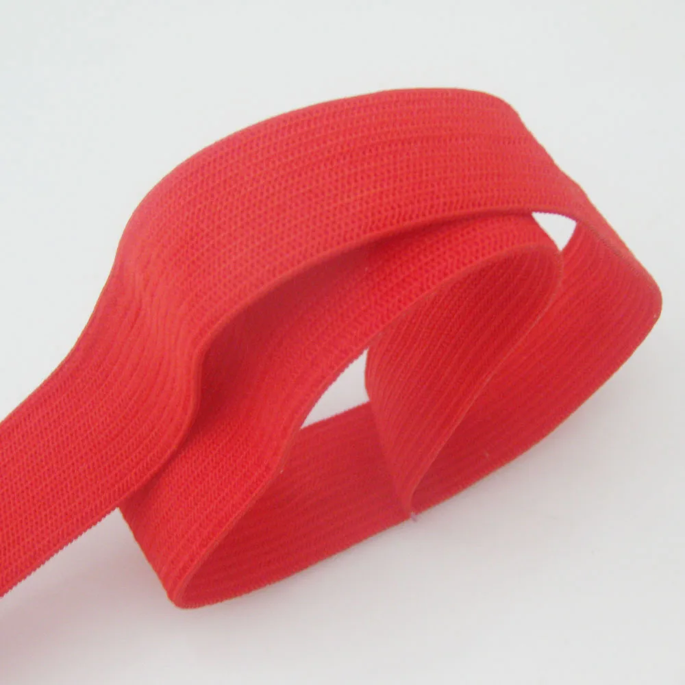 2 Meters 20MM Wide Red Color Elastic Bands Suitcase Bags Strips Belt DIY Sewing Accessories