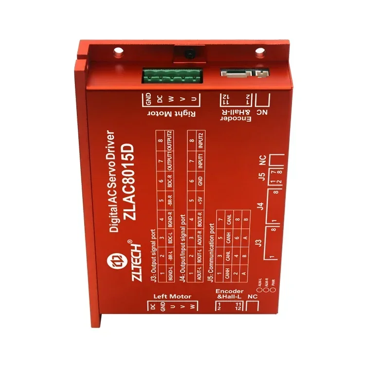 

ZLTECH CE ZLAC8015D 24 В-48 В 15 А 500 Вт 3-фазный CANOPEN RS485 двухканальный бесщеточный драйвер двигателя концентратора постоянного тока для мобильного робота