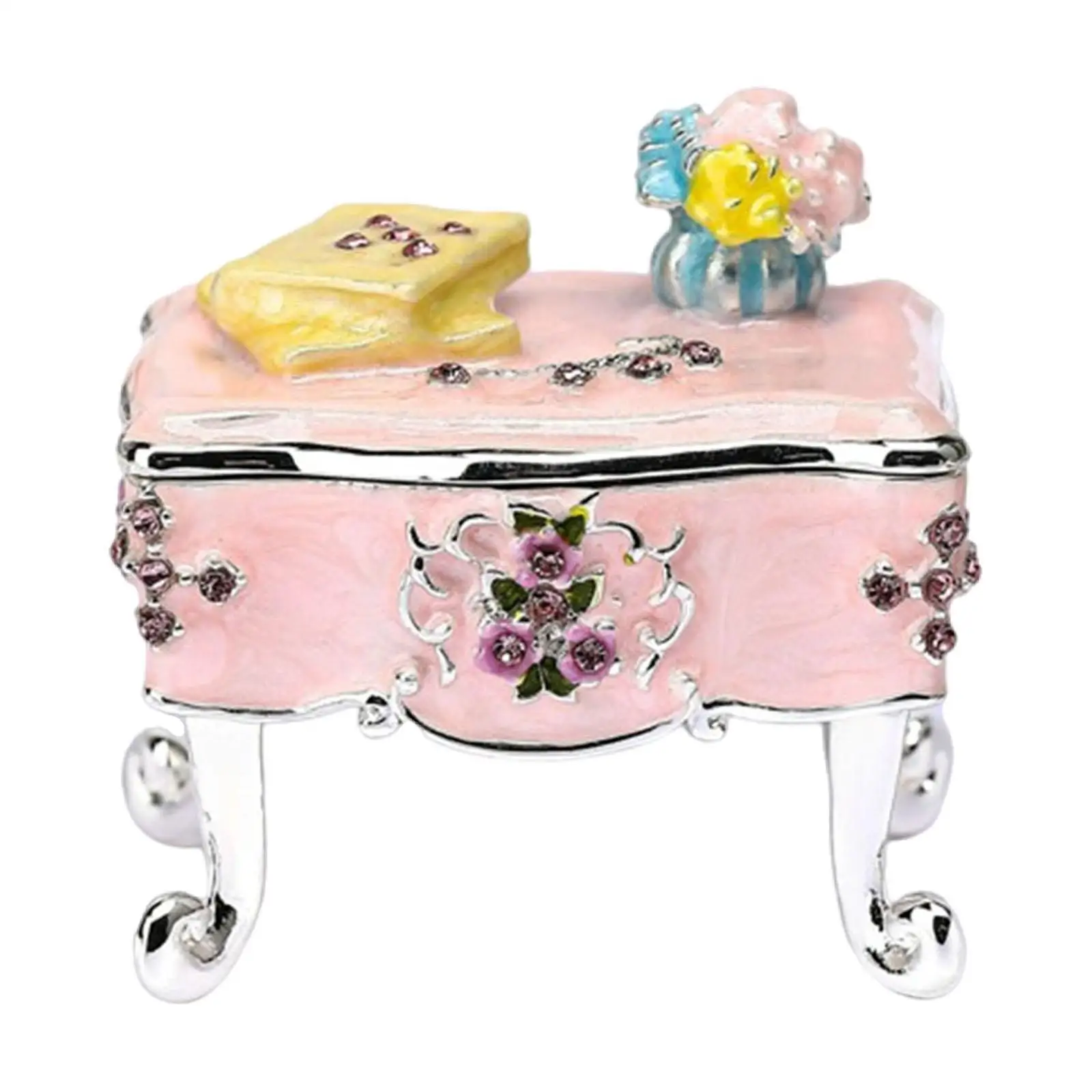 

Jewelry Box Organizer Versatile Home Decoration Creative Storage Case Trinket Box for Rings Party Tabletop Centerpiece Women