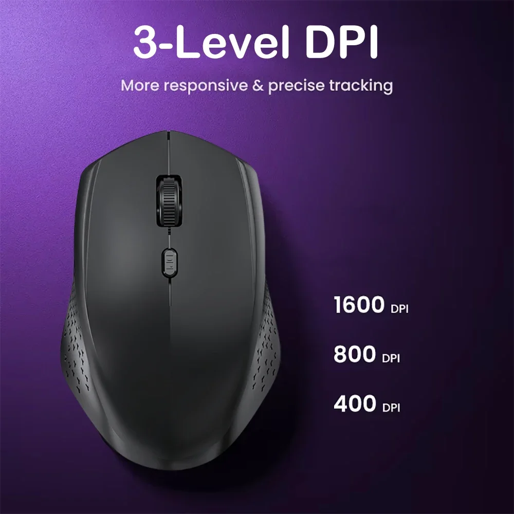 Mouse da gioco silenzioso muto ergonomico ricaricabile di tipo C wireless dual mode da 1600 DPI per iPad per laptop desktop MacBook