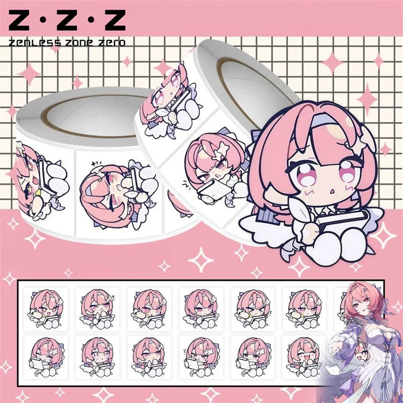 Game Zenless Zone Zero Remielle Dan Cosplay Stickers Roll Sealing Label Sticker Decoration DIY Decals Graffiti Scrapbook Prop