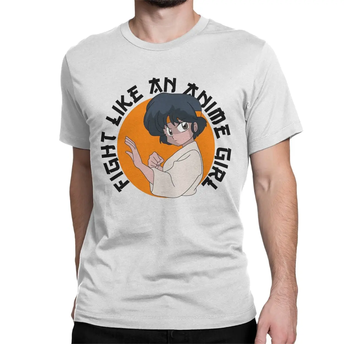 Ranma Akane Tendo T Shirts for Men Cotton Vintage T-Shirts O Neck Japanese Anime Tee Shirt Short Sleeve Clothes Birthday Present