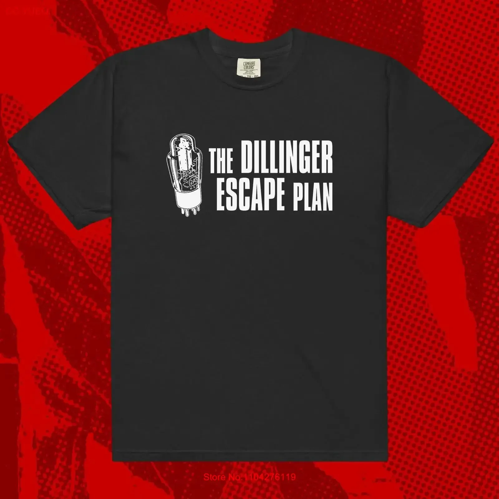 T-shirt Dillinger Escape Plan Bulb Metal Mathcore Metalcore Converge Botch Norma Jean vintage délavé respirant streetwear