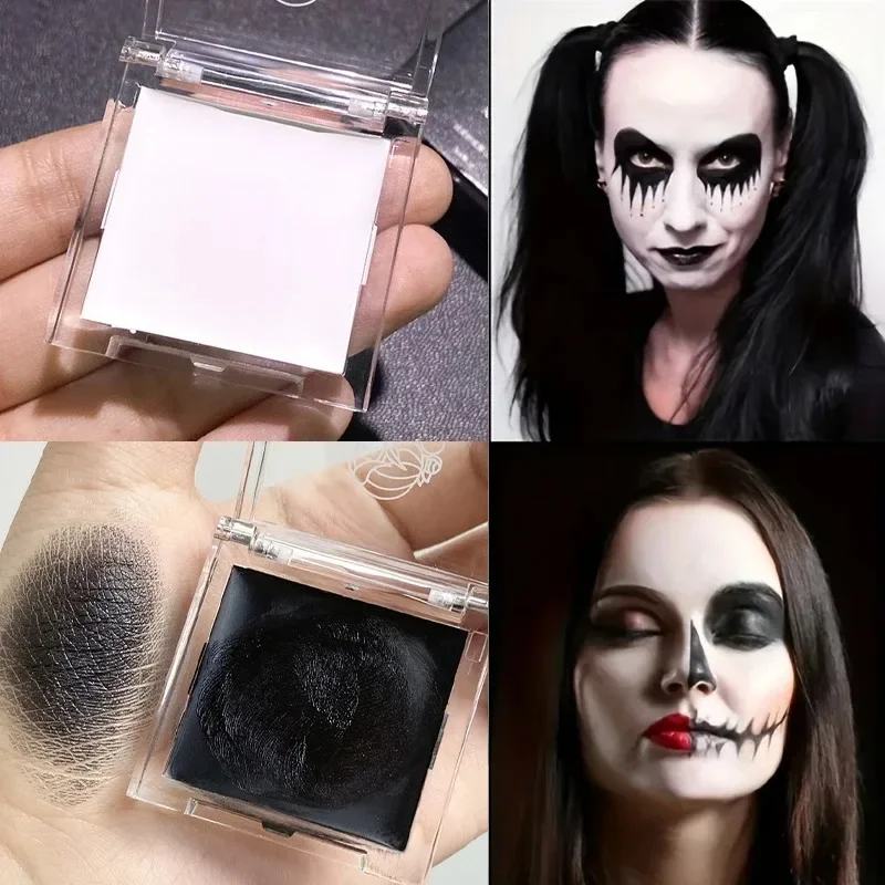 

Матовый светло-белый жидкий тональный крем с полным покрытием, долговечный черный и белый косплей, фестивальный макияж для всех типов кожи