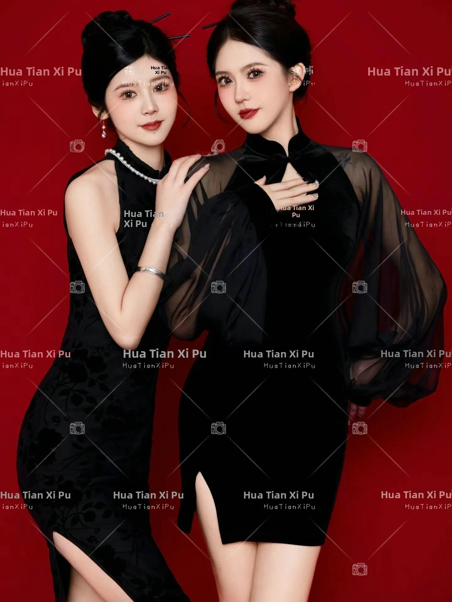 

New Vintage Photography Costume for Best Friends And Sisters Individual Artistic Photo Shoot Studio Theme Style