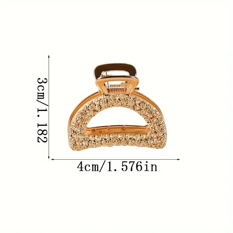 5 uds exquisita moda geométrica Simple aleación hueco pinzas para el cabello Mini pinzas para el cabello abrazadera Vintage arco forma de amor accesorios para el cabello