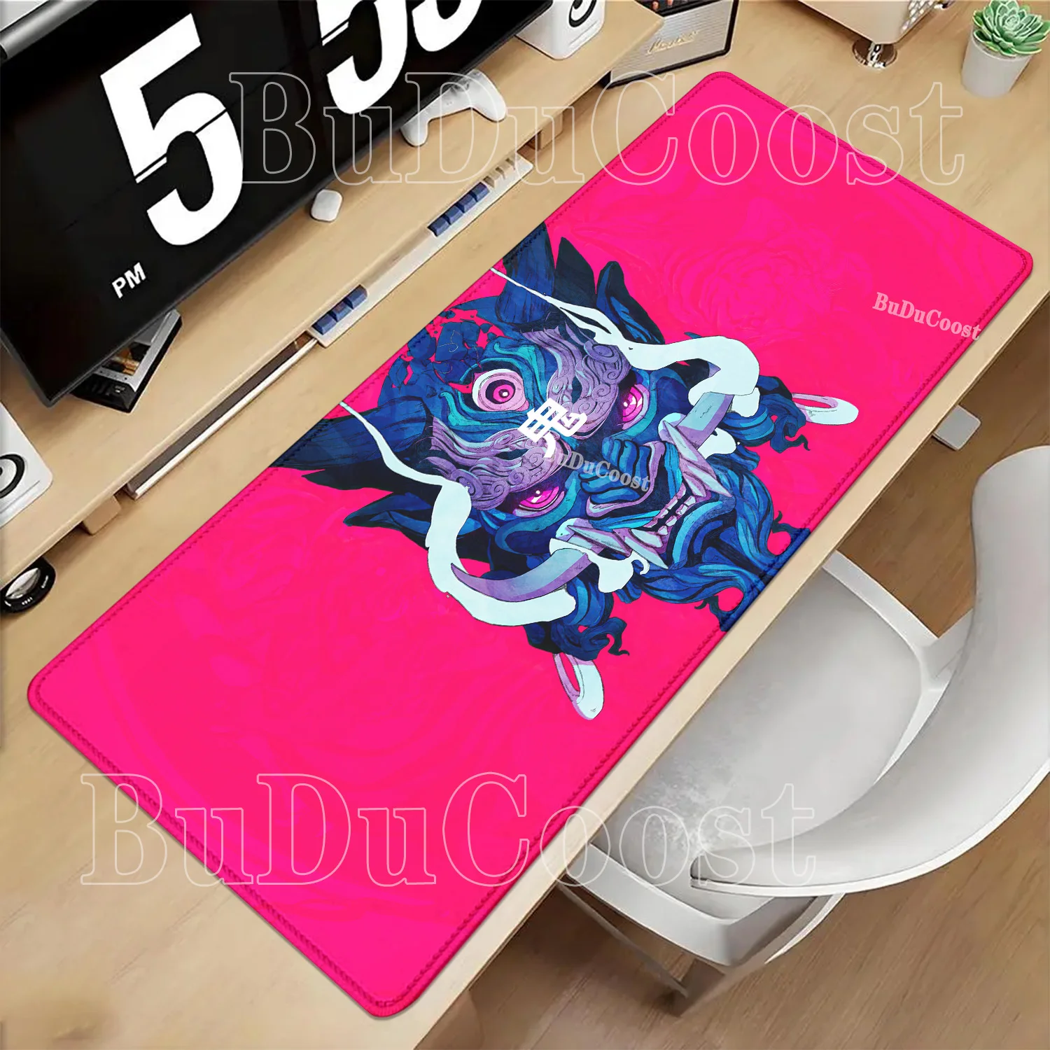 Samurai Devil mask Mouse Pad Japanese Mousepad Ghost Face Gamer Mousepads PC Carpet HD printing Big Table Mat 900x400mm Desk mat