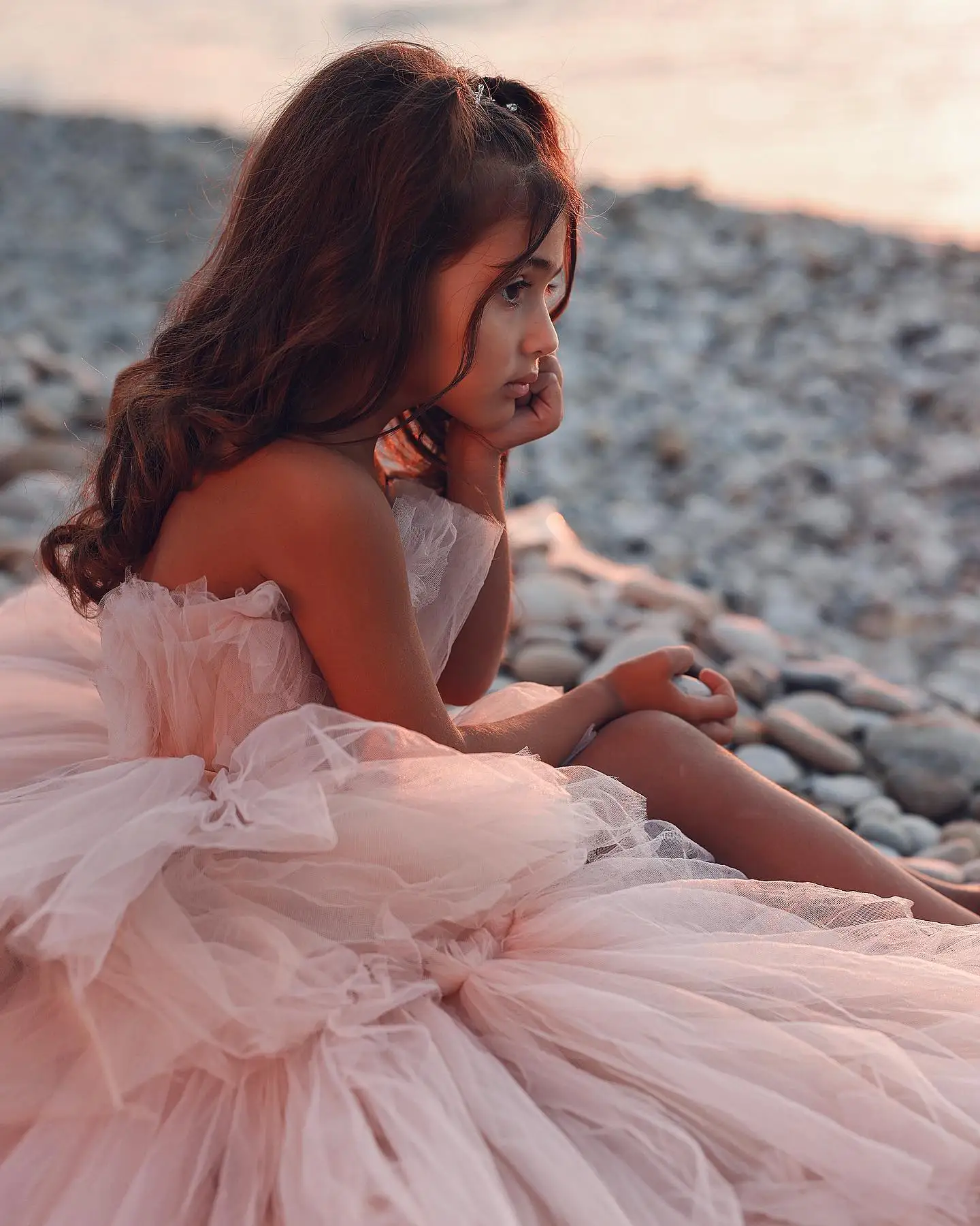 Vestidos de flores rosa Extra hinchados para niña, vestidos de cumpleaños para niños, vestidos de Primera Comunión para invitados de boda