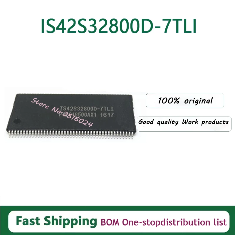 5PCS/lot  IS42S32800D-7TLI IS42S32800D TSOP-86  100% NEW