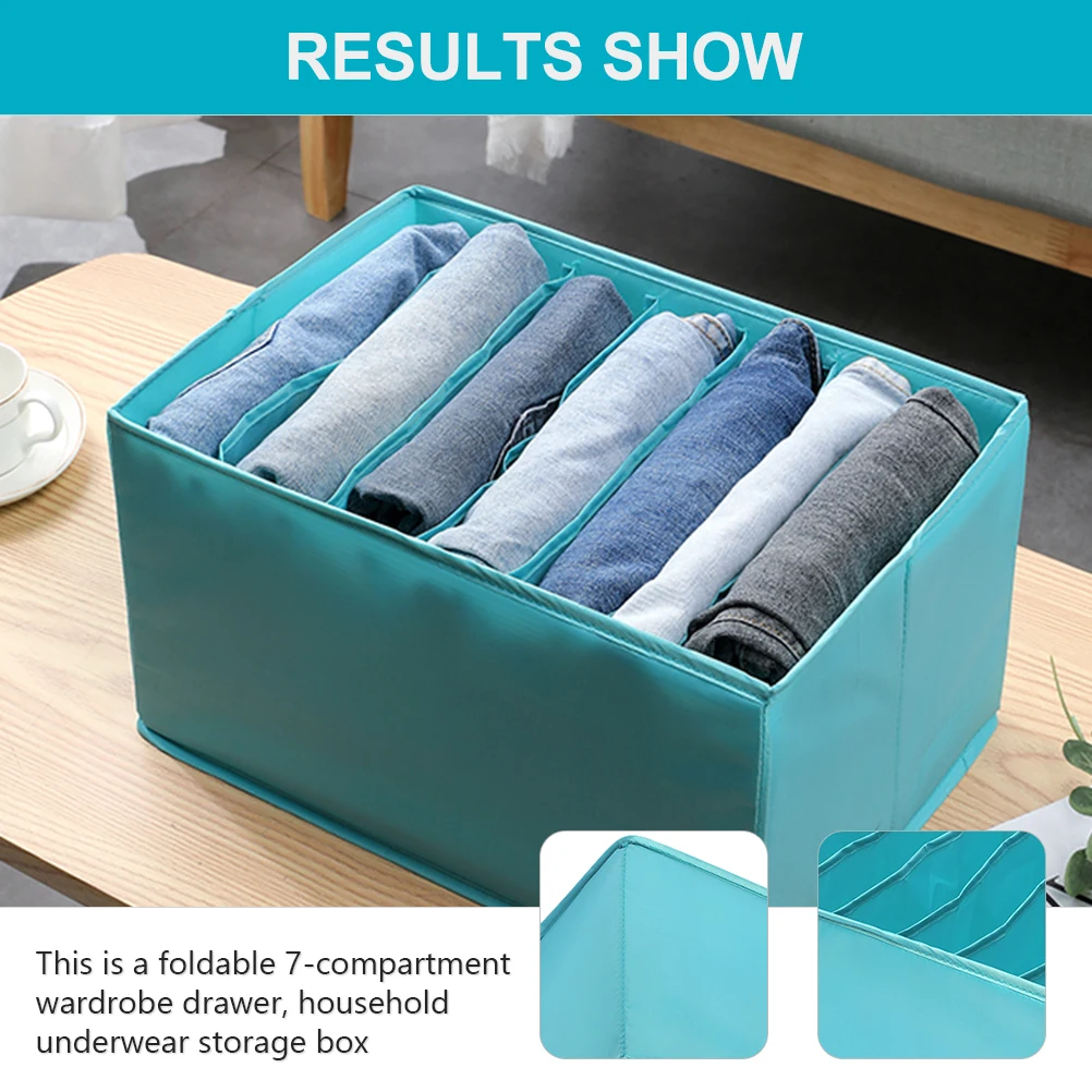 

1pc 7 Cells Underwear Sock Box Saving Organizer For Drawer Home Closet Socks Container Underwear Storage Box Sock