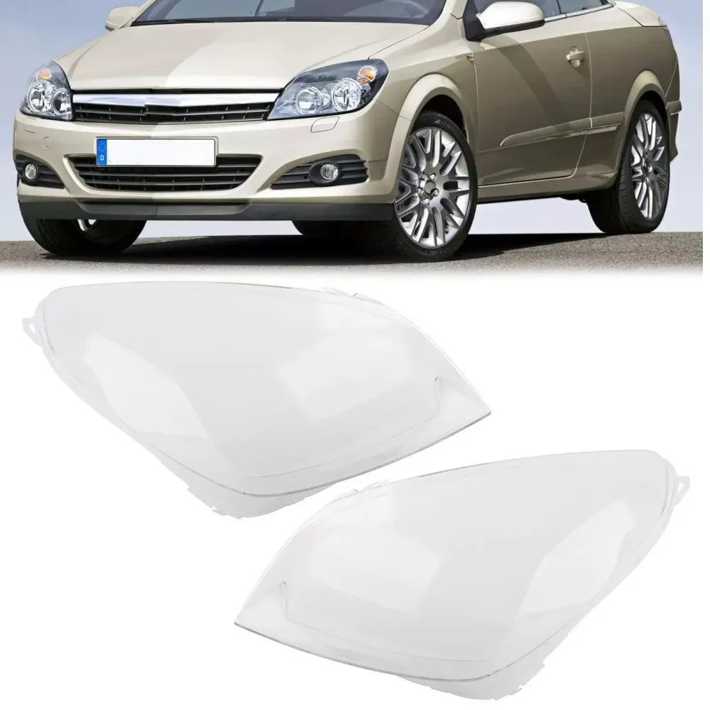 

Front Headlight Lens Cover Transparent Lampshade For OPEL ASTRA H 2004 2005 2006 2007-2010 Headlamp Cover Glass Shell 1216659