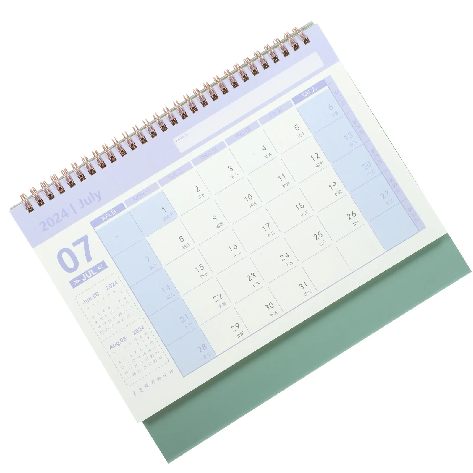 

Office Desk Daily Use Standing Calendar Delicate Month for Desktop Red That Stands up