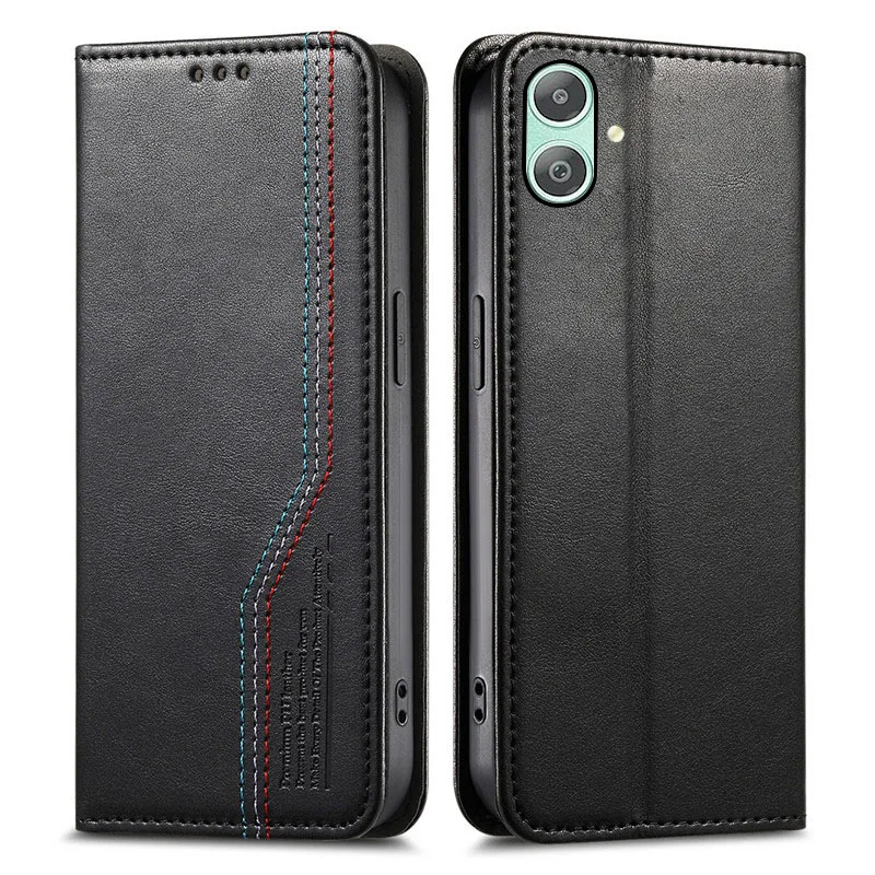 Suture line leather Cover For Samsung Galaxy A12 Nacho A12s A10 A11 A10s A05 A05s A02s A02 A01 Card Slot Wallet Phone Case