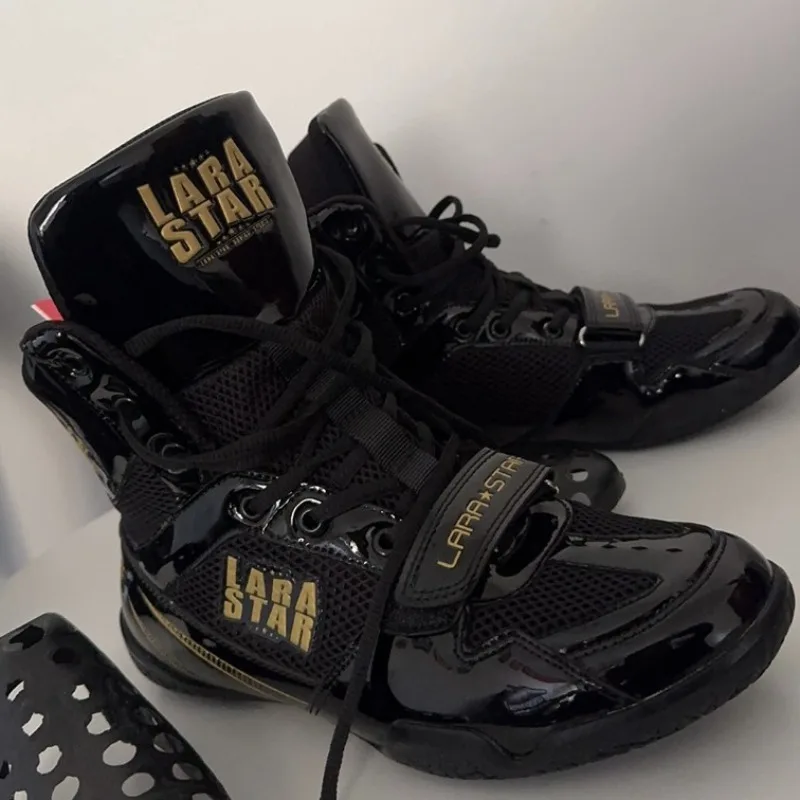 Professional Men Wrestling Sneakers Anti-Slip Gym Training Shoe  Man Top Quality Men Fighting Shoes High Top Boxing Sport Shoes