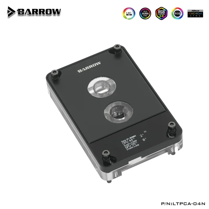 Barrow LTPCA-04N، AM5 CPU Waterblock + شاشة مراقبة OLED لسائق AMD Ryzen3 5 7 X470 Freely Aida64، 5V ARGB