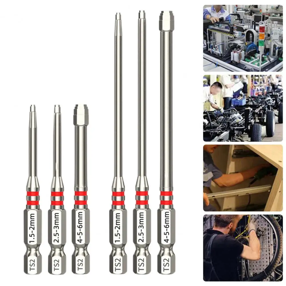 Screwdriver Bits Set Strong Magnetic Hex Shank, Pagoda-Shaped Socket for Electric Drills Wrenches, Multi-Size Screwdriver Bits