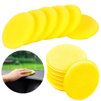 Round Applicator Pads Washer Car Body Glass Wash Sponge 12PCS/Set Auto Care Polish Sponge Cleaning Tools Car Wax Foam Sponges