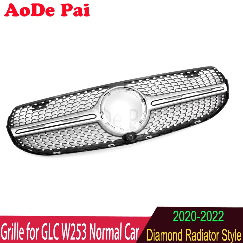 

For Mercedes GLC Class W253 X253 Basic Model GLC200 GLC300 2020-2022 ABS Front Bumper Grille Grid
