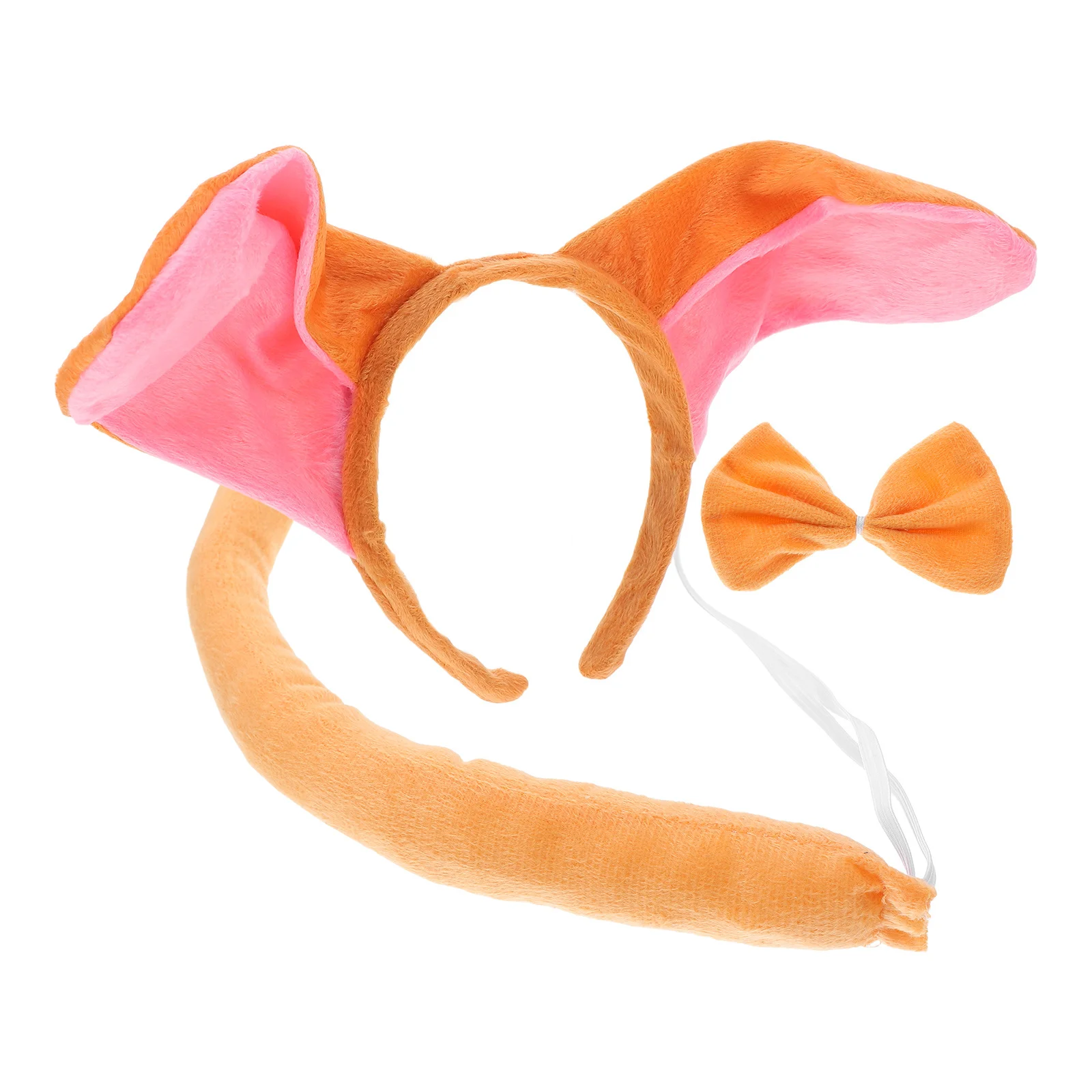 مجموعتان من عصابة رأس على شكل آذان حمار وذيل وربطة رأس للأطفال وإكسسوارات حيوانات ناعمة ومريحة للحفلات التنكرية وأعياد الميلاد والهالوين