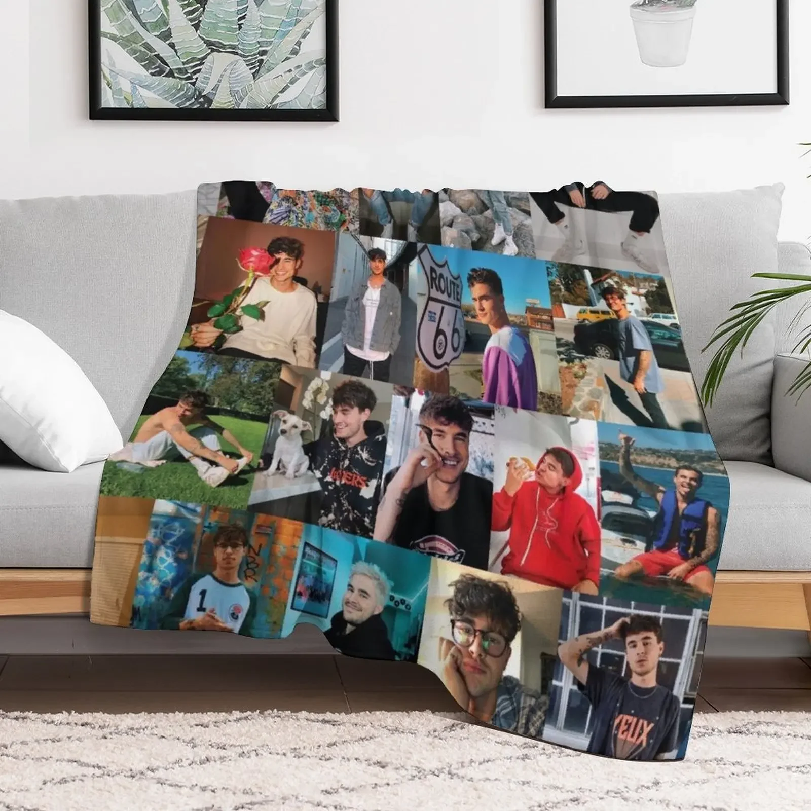 Kian Lawley Throw Blanket Giant Sofa sofa bed Personalized Gift Blankets