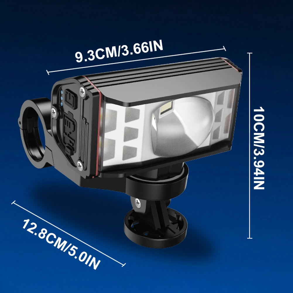 Feu avant de vélo LED, Rechargeable par USB, lampe de poche pour guidon de vélo, étanche, pour vtt, VTT, pour la conduite de nuit