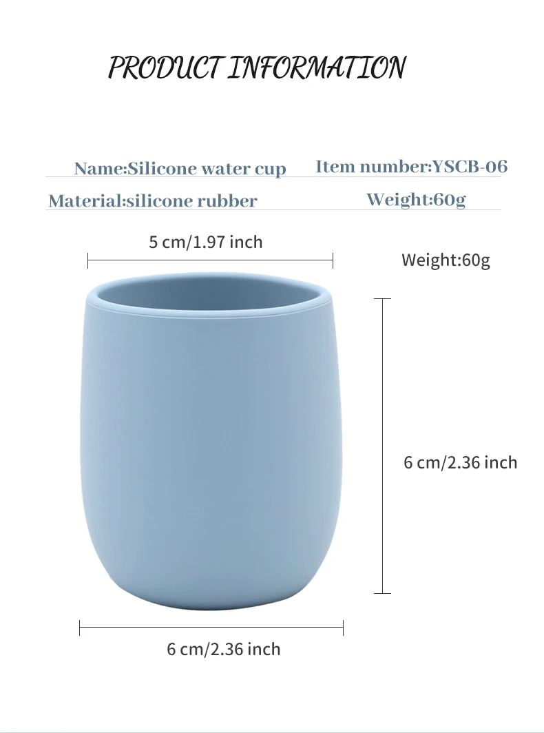 Baby-Silikon-Wasserbecher Mini Leicht zu Greifen – Detail 1