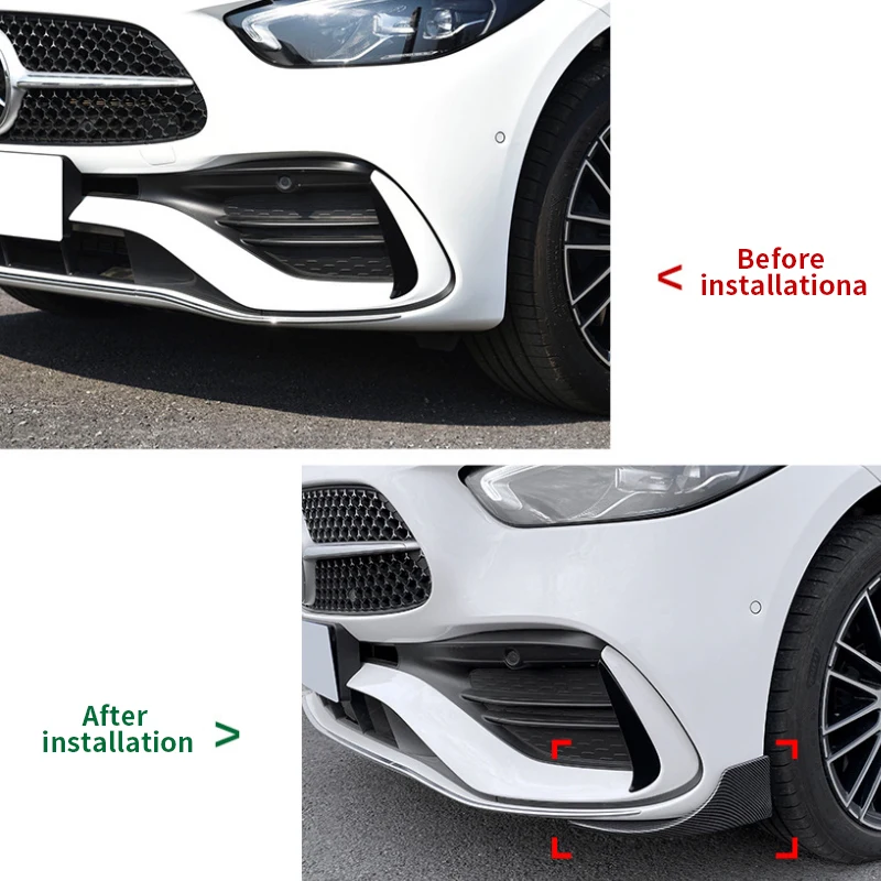 

For Mercedes-Benz C-Class W206 AMG C200 C260 C43 Car Brabus front corner car sticker modification peripheral accessories