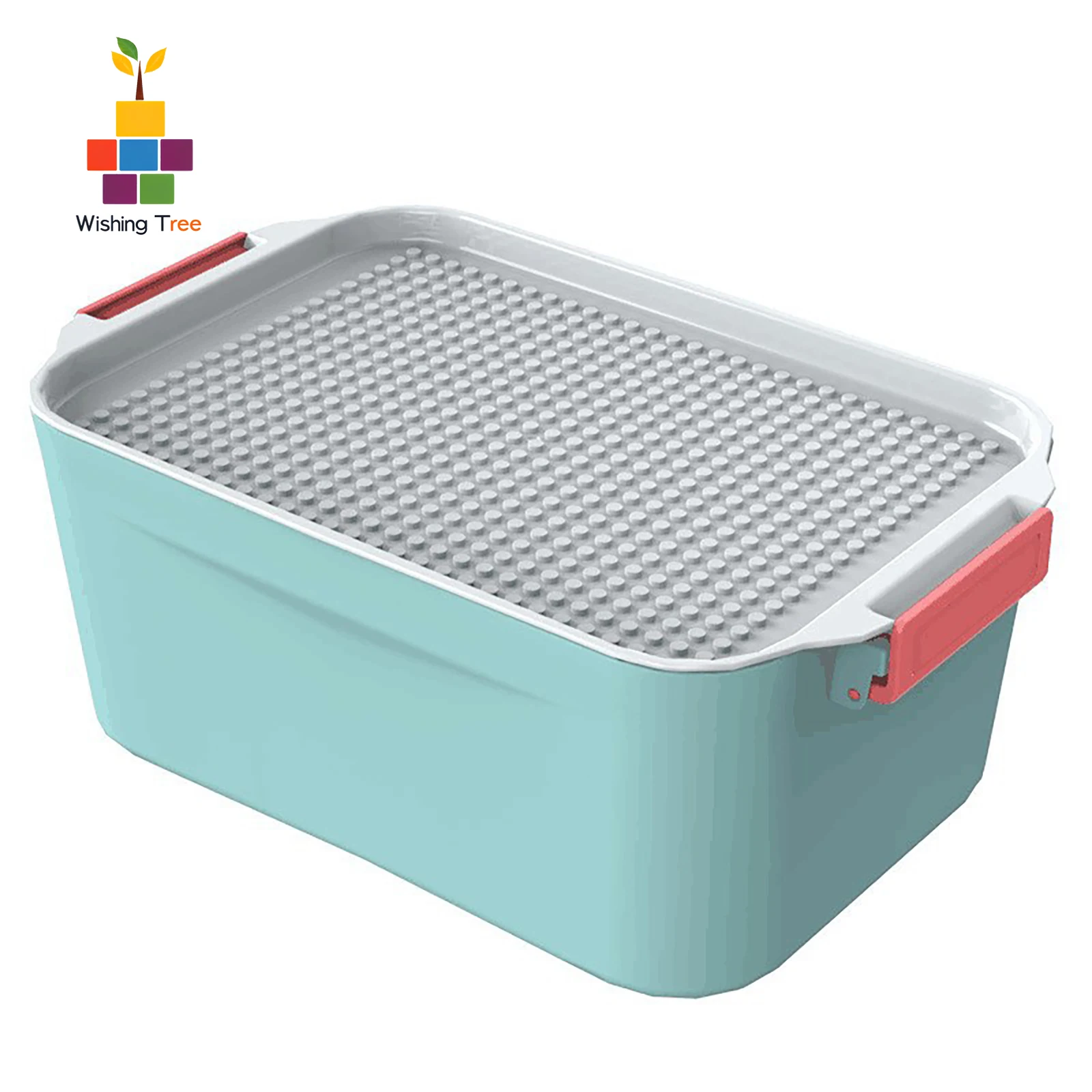 

Building Blocks Organizer Box for Kids Toy Storage Random Color (No Bricks Included)