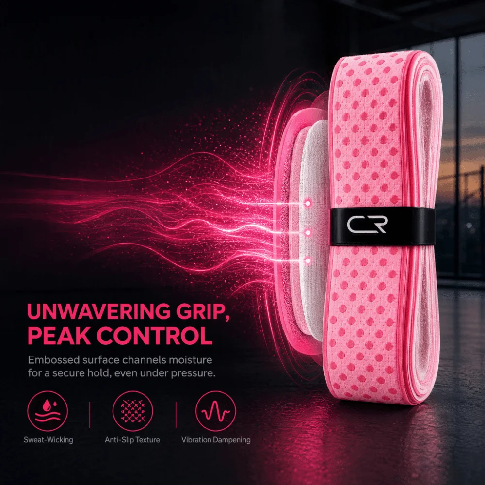 3pcs Thick Overgrip Tennis Racket Grip Tape Handle Grip Band Sweat Absorbing Badminton Racket Grip Tape Non-Slip Surface