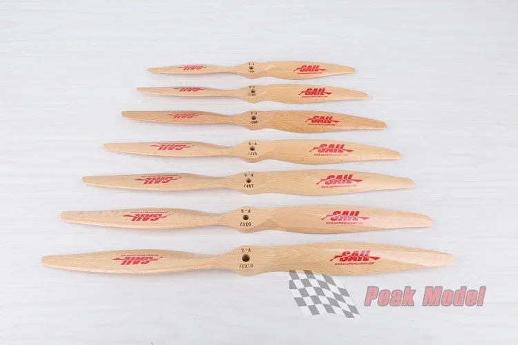 Sail Propeller E-A High Quality Beech Wood propellers for RC jet Airplanes Drones & UAVs Electric Standard CW Prop 10x4 to 32x12