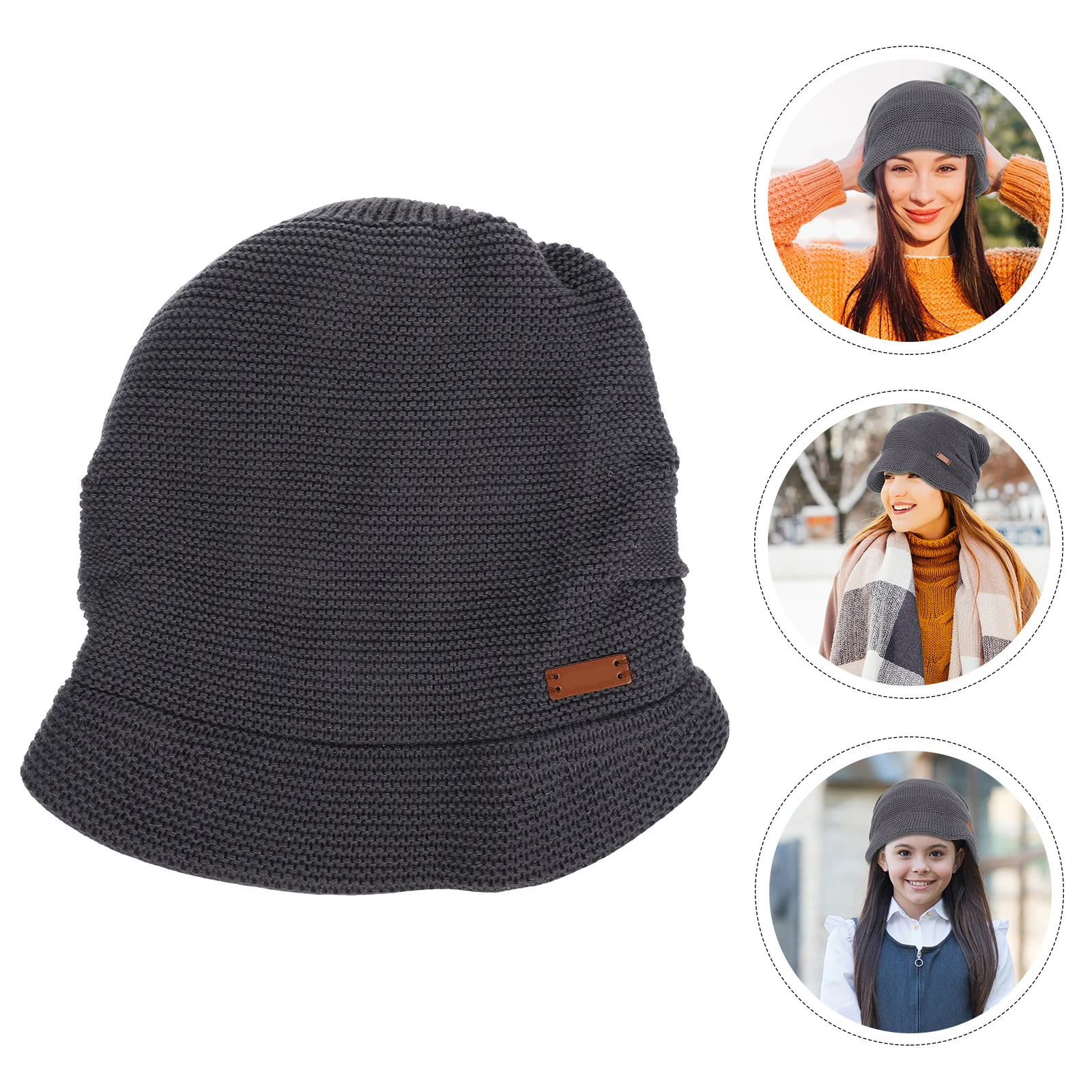 

Winter Hat One Size Fits Most Breathable Lightweight Elastic Comfortable Warm Soft Cap for Women Outdoor Casual Winter Thermal