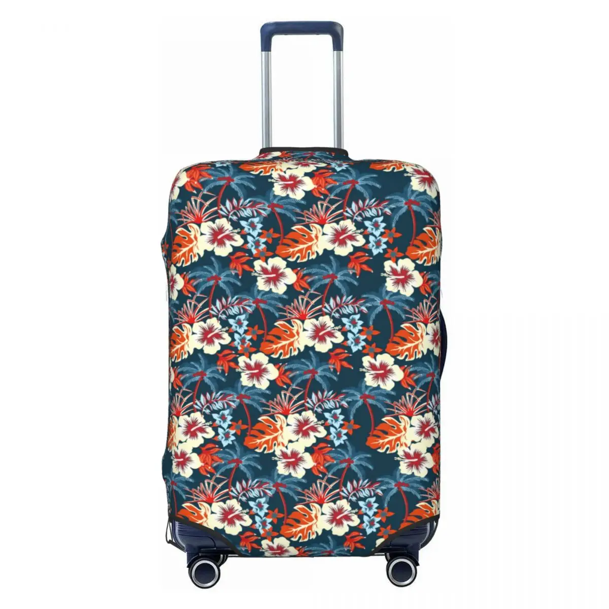 

Cute Hawaii Floral Tropical Flowers Leaves Luggage Cover Protector Dust Proof Travel Suitcase Covers