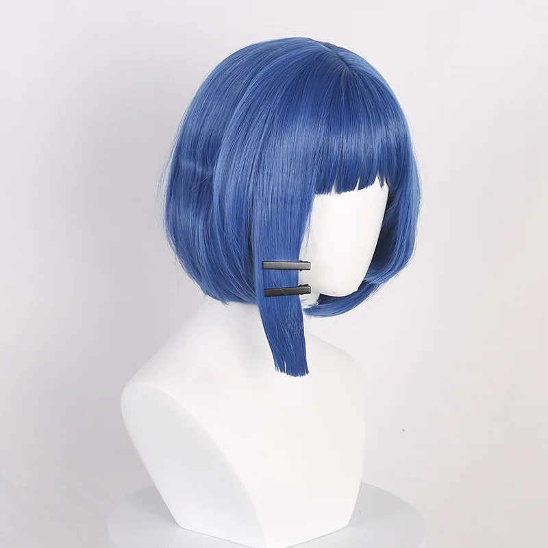 山田涼 コスプレウィッグ ライトインナーバックル ブルーとミックス ヘアアクセサリー付き ワンピースクリップ ロンリーロック アニメコスプレ