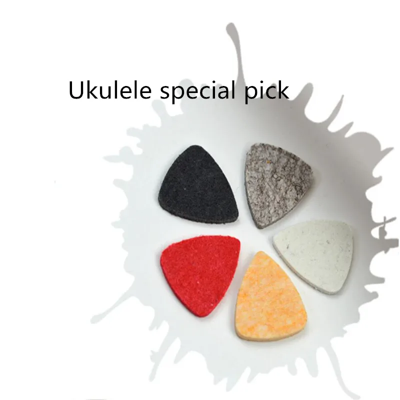 5 teile/los Ukulele Pick Bunte Weiche Filz Plektrum Vermittler Spezielle-förmigen Filz Pad Picks Gitarre Musical Instrument Zubehör