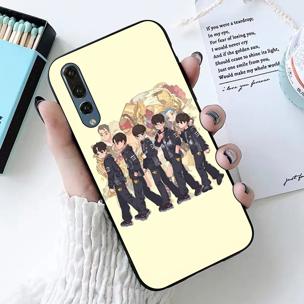 T1 Team L-Lols Lck Faker Phone Case For Huawei Honor 10 Lite 9 20 7A 9X 30 50 60 70 Pro Plus Soft Silicone Cover