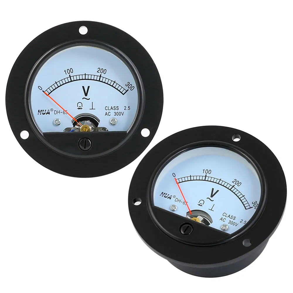 DH-65 AC Analog Voltmeter Voltage Panel Meter 1A 5A 10A 15A 20A 30A 50A 300V 500V Analog Ammeter Pointer Meter Current Meter