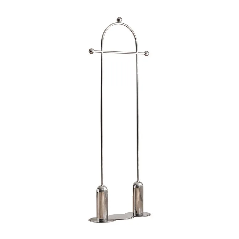 pole stainless steel floor coat rack Internet celebrity ins wind hanger simple household bedroom living room hanger