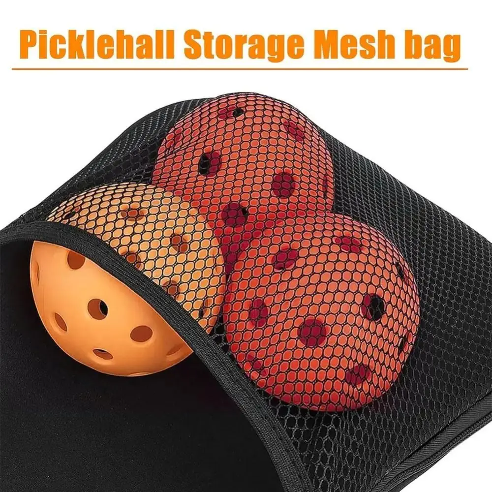 

Large Capacity Pickleball Crossbody Bag Zipper Closure Waterproof Pickleball Paddle Cover Adjustable Strap Professional