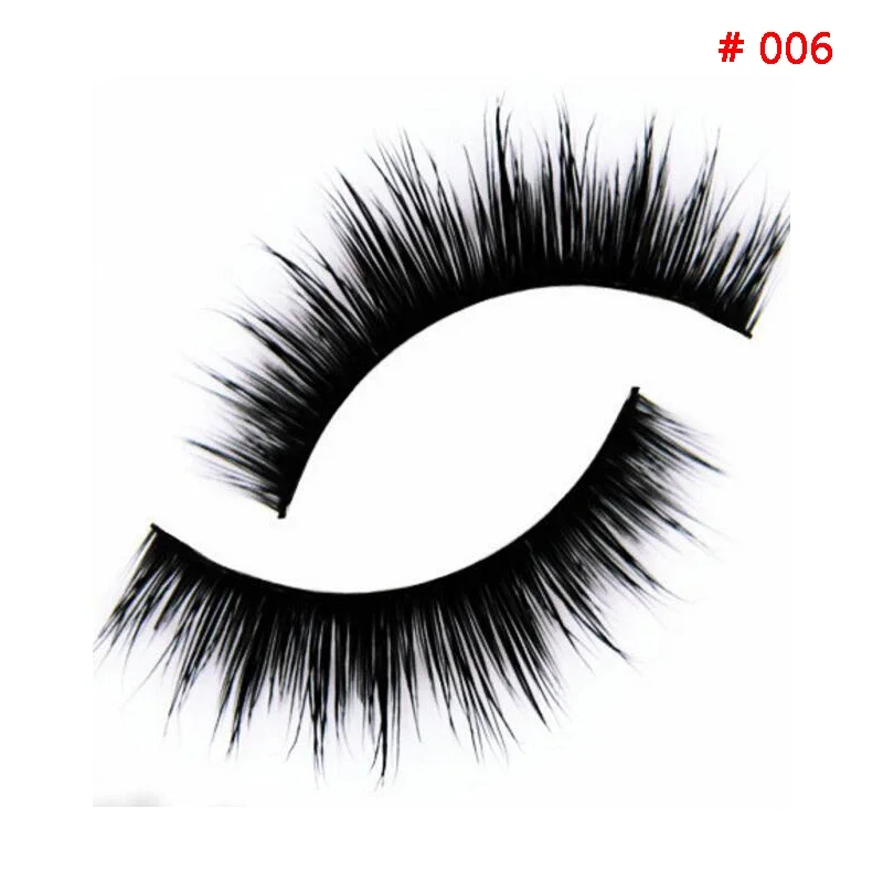 1 Pair Professional False Eyelashes 100% Mink Hair Handmade Thick Long Short Eyelashes Beauty Cosmetic Tools Makeup Essential
