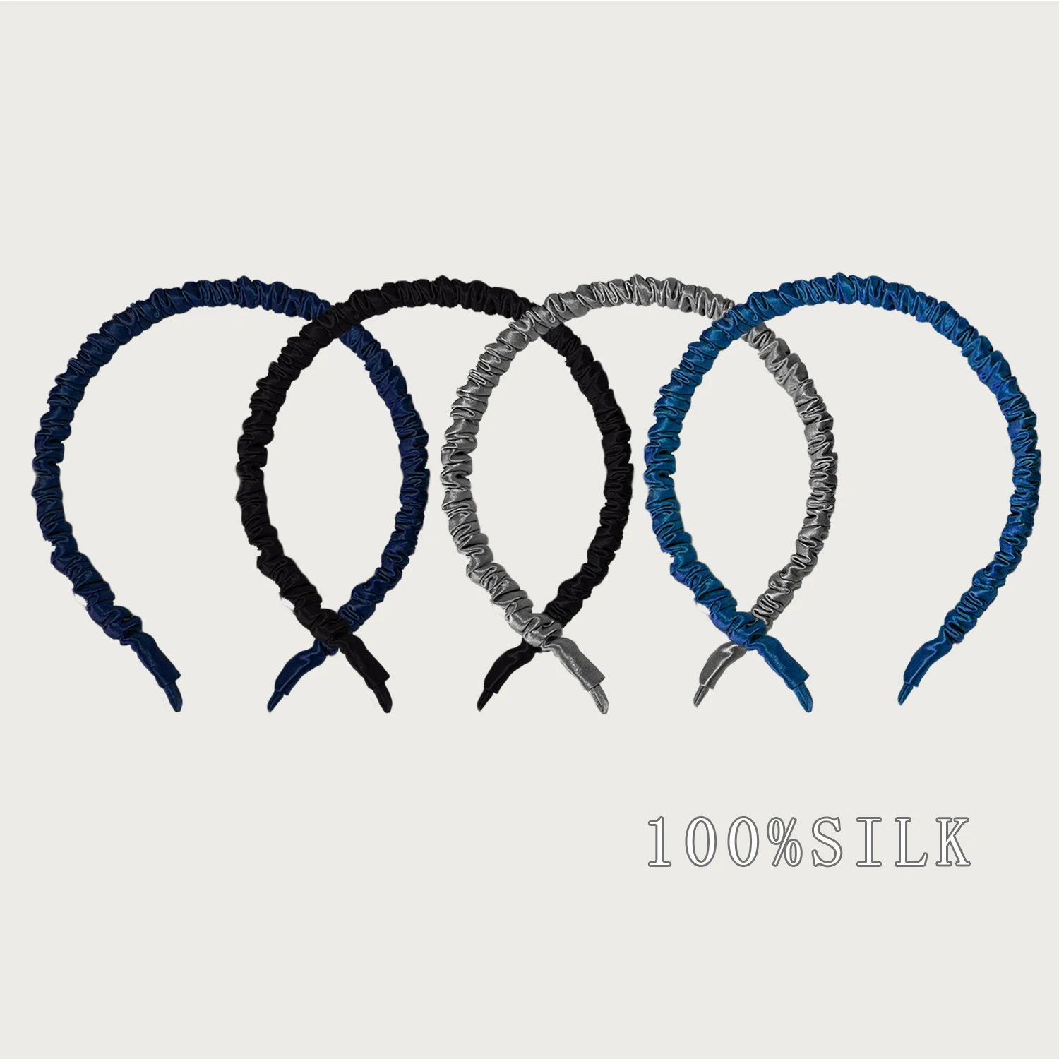 Bandeau en soie 1 cm en soie de mûrier 100 %